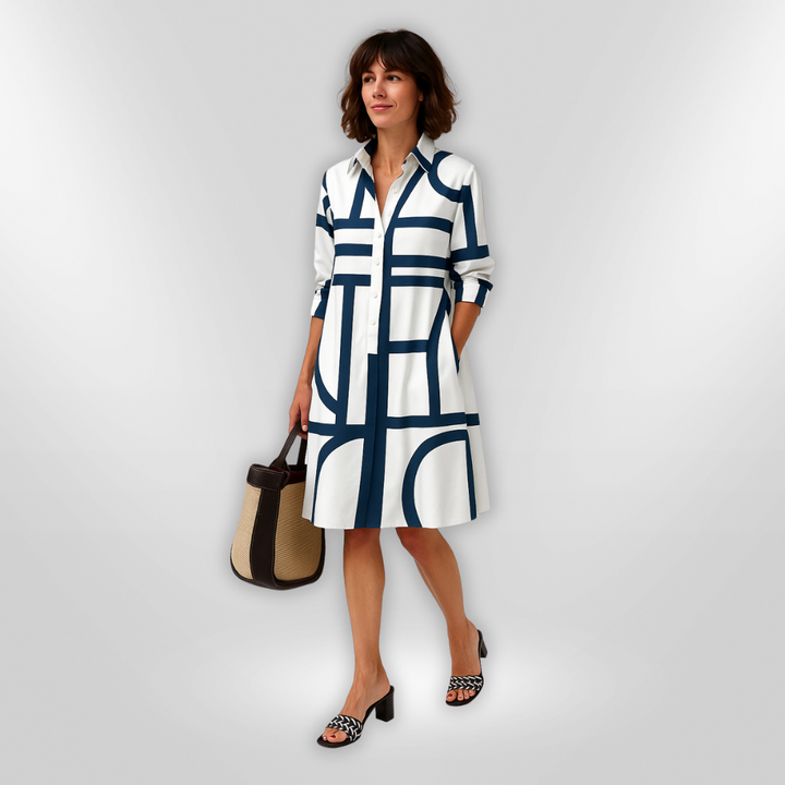 Florence™ - Chic Button-Up Dress