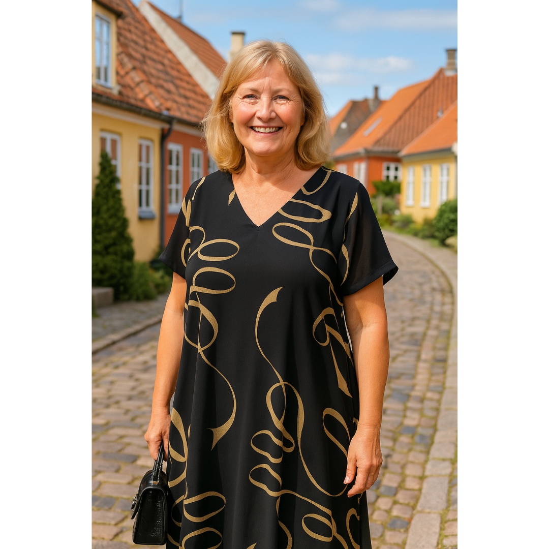 Thalina™ | Lightweight Dress with Graphic Print