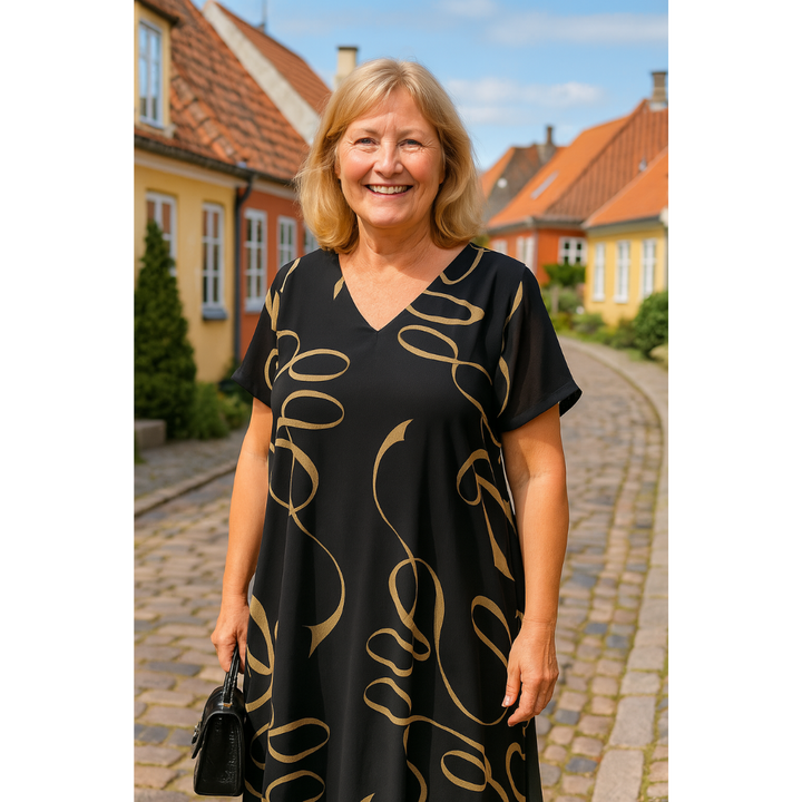 Thalina™ | Lightweight Dress with Graphic Print