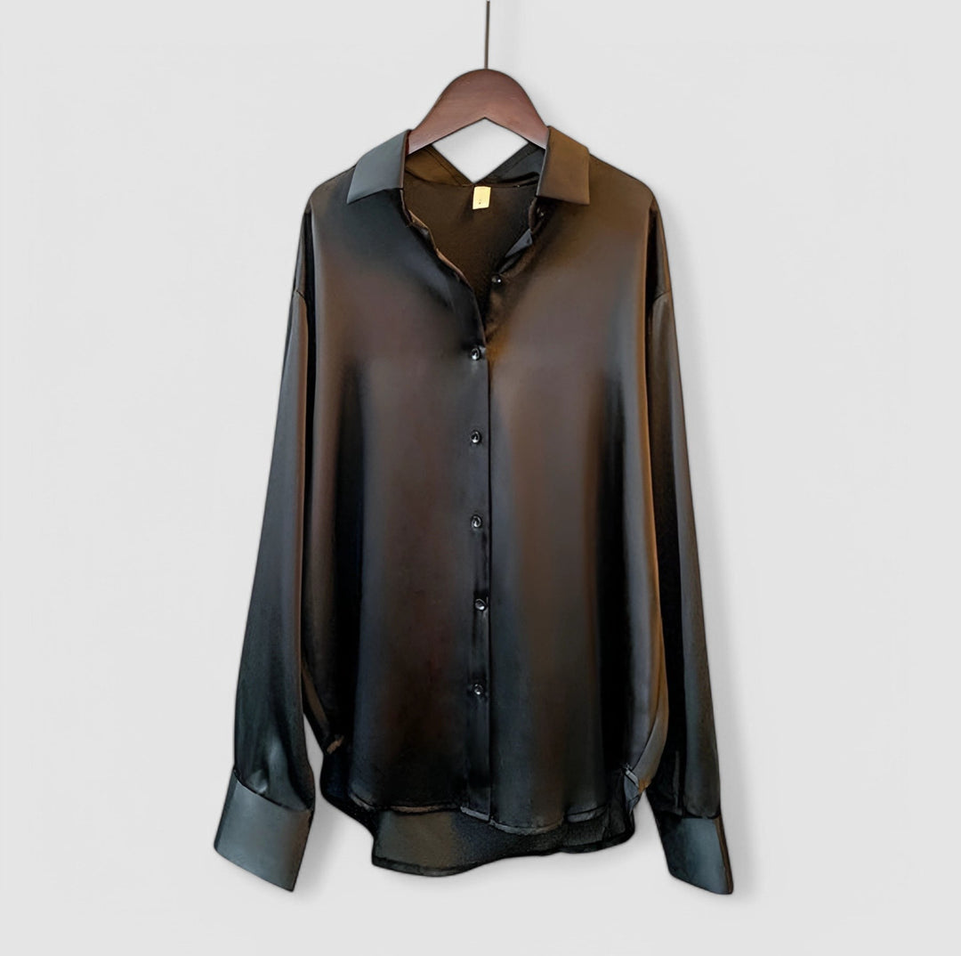 Beverly | Long Sleeves Silk Blouse