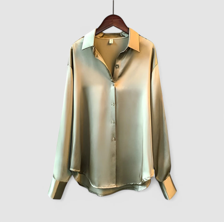 Beverly | Long Sleeves Silk Blouse