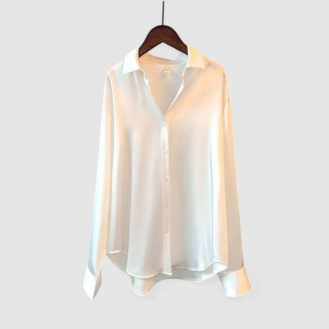 Beverly | Long Sleeves Silk Blouse