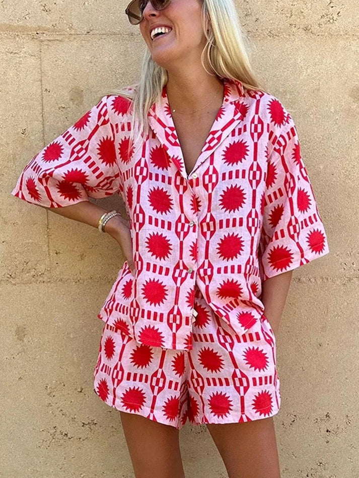 Jene | Bold Print Summer Set
