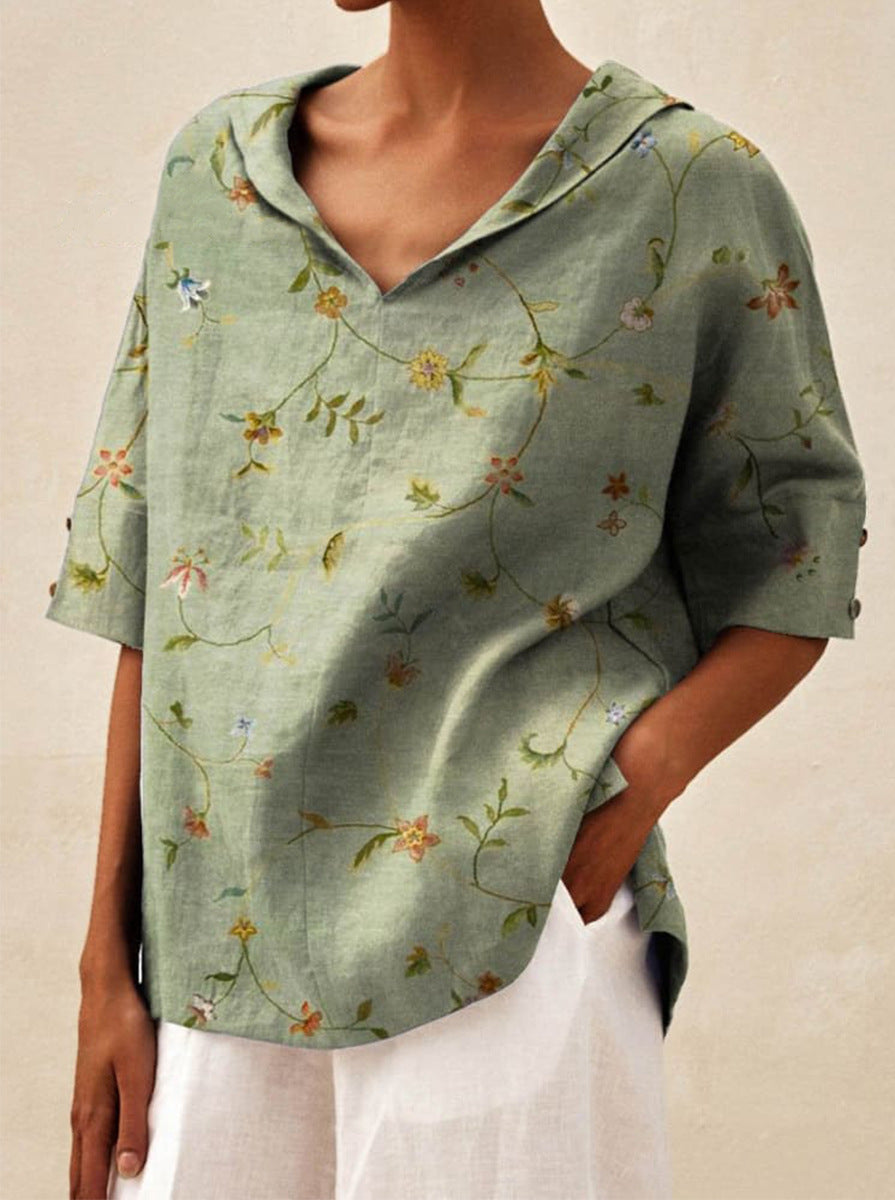 Lina™ | Lightweight V-Neck Summer Top
