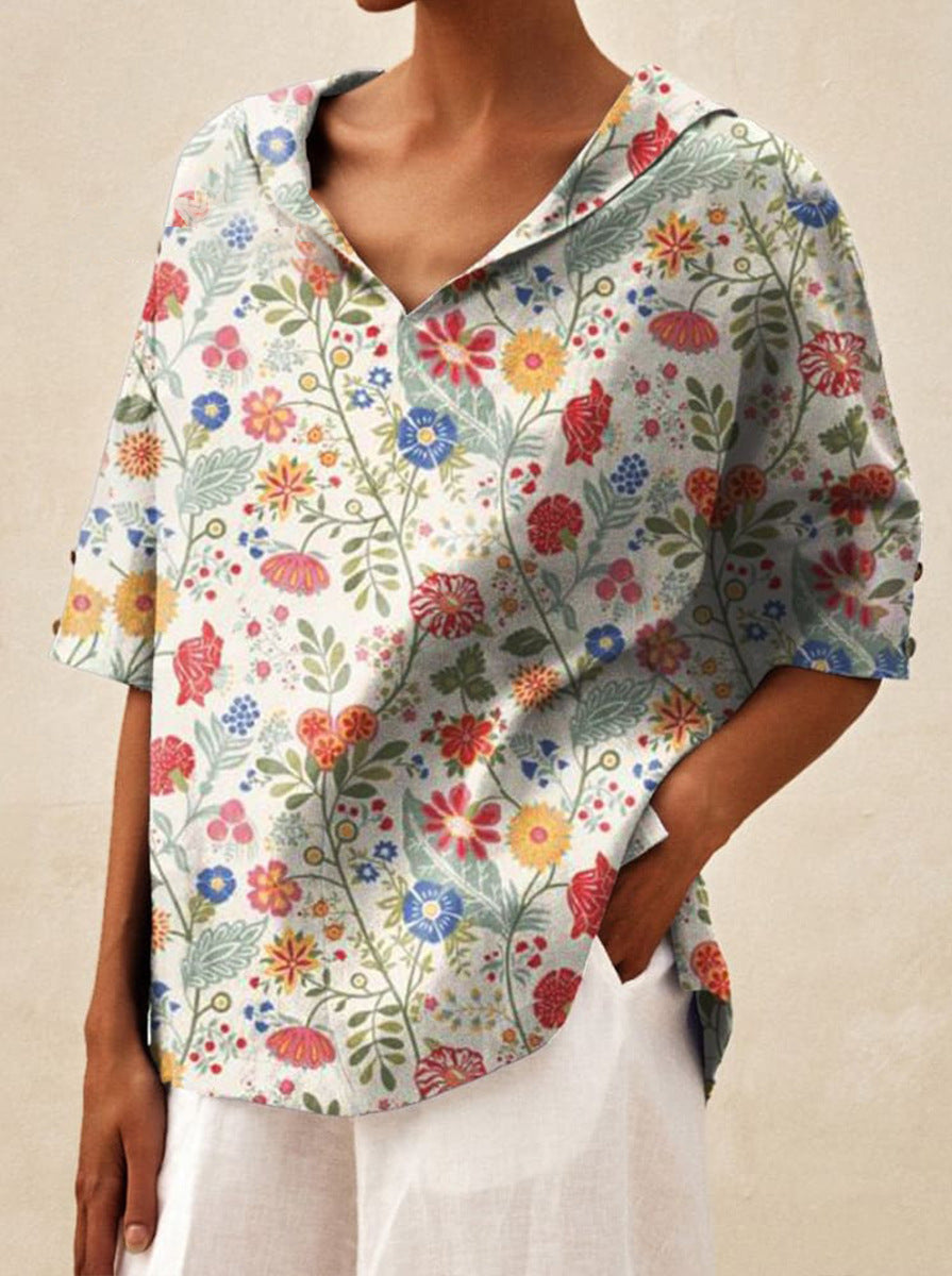 Lina™ | Lightweight V-Neck Summer Top