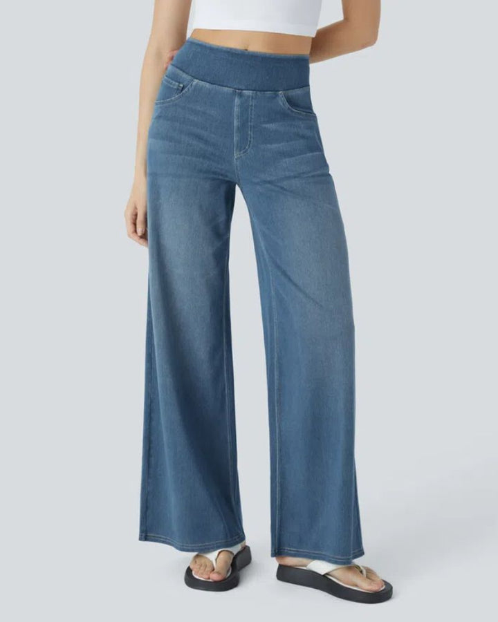 Nova | High-Waisted Wide Leg Jeans