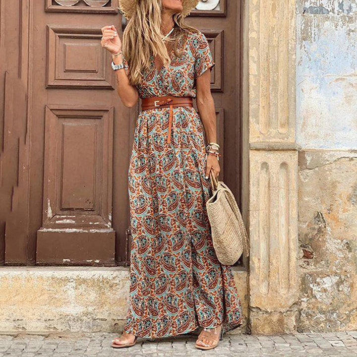 Cienna™ | Boho Belted Maxi Dress