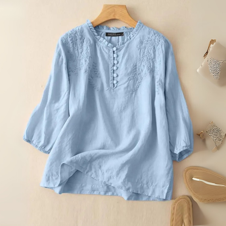 Tully™ | Embroidered Cotton Blouse