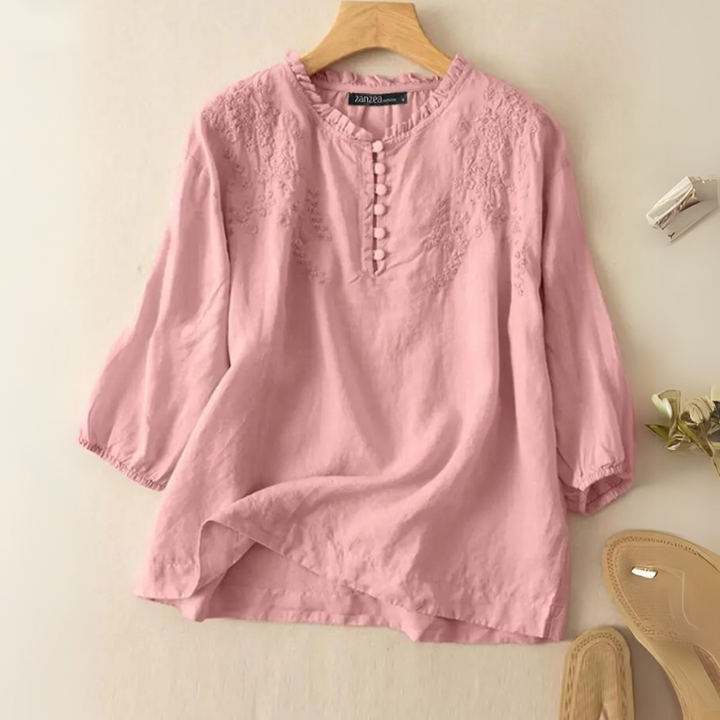 Tully™ | Embroidered Cotton Blouse