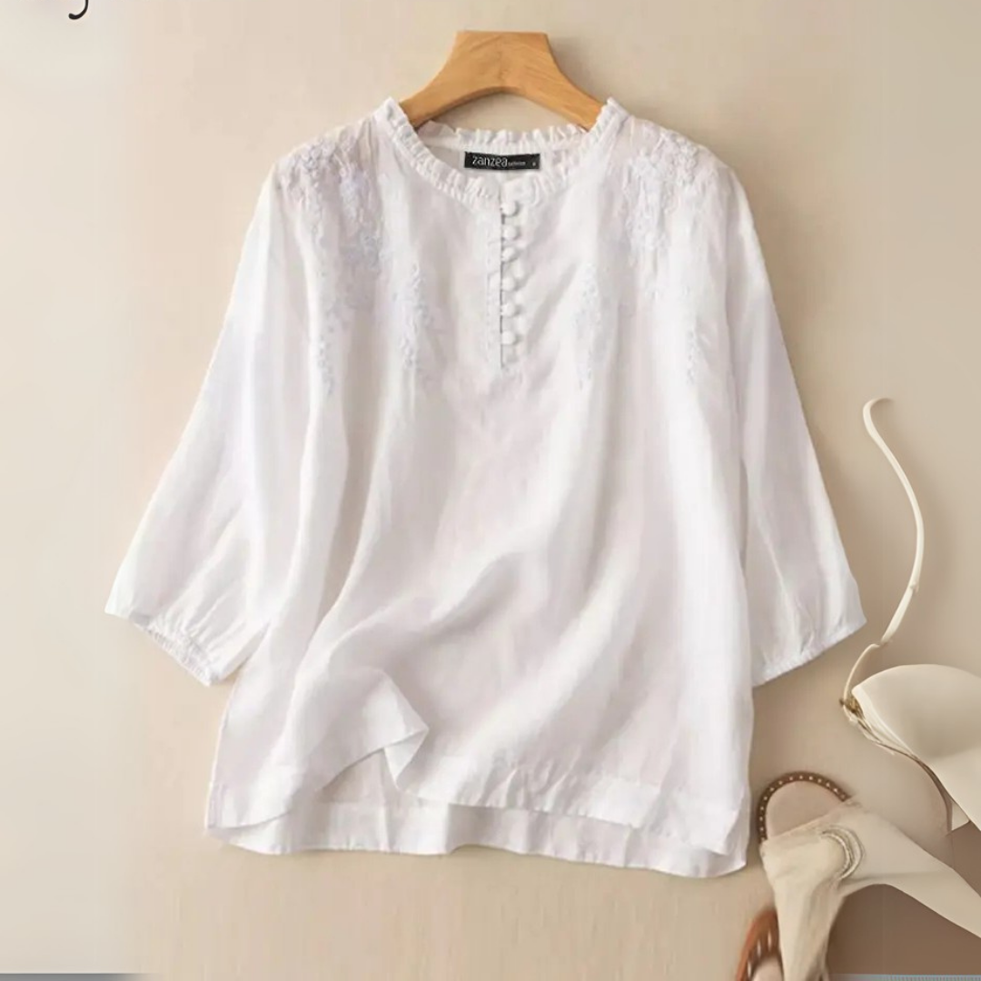 Tully™ | Embroidered Cotton Blouse