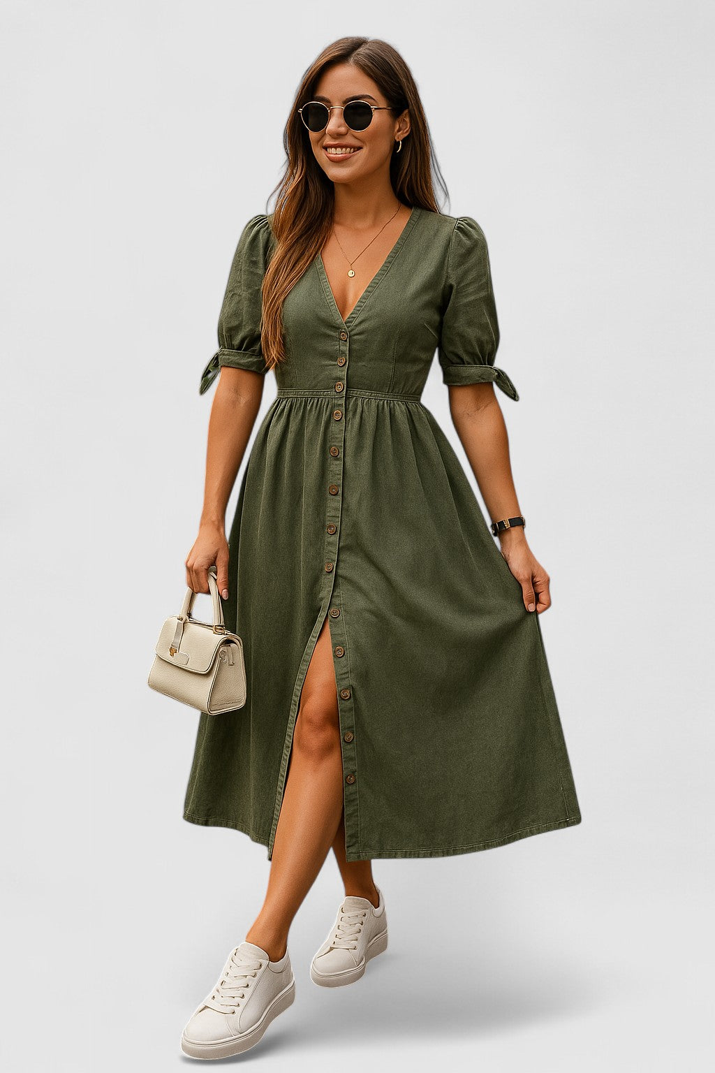 Eliraim™ | Chic Denim Maxi Dress