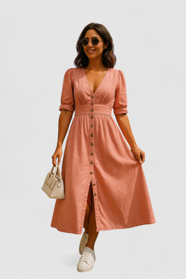 Eliraim™ | Chic Denim Maxi Dress
