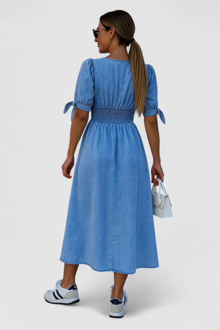 Eliraim™ | Chic Denim Maxi Dress