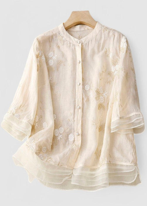 Eloise | Embroidered Cotton Blouse