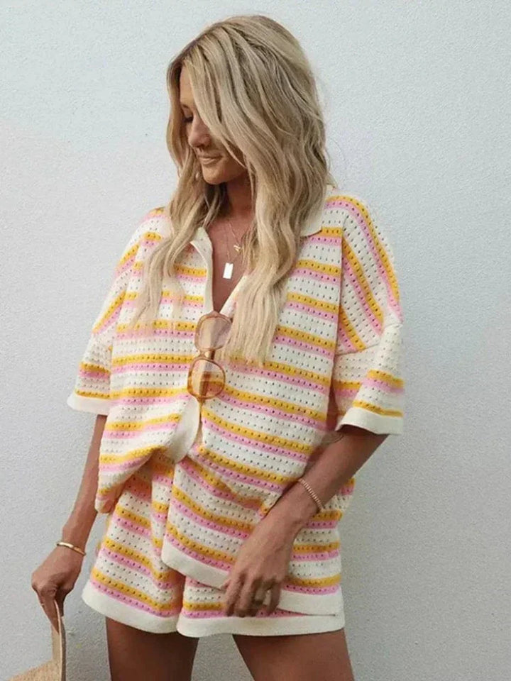 Valerie | Striped Knit Summer Set