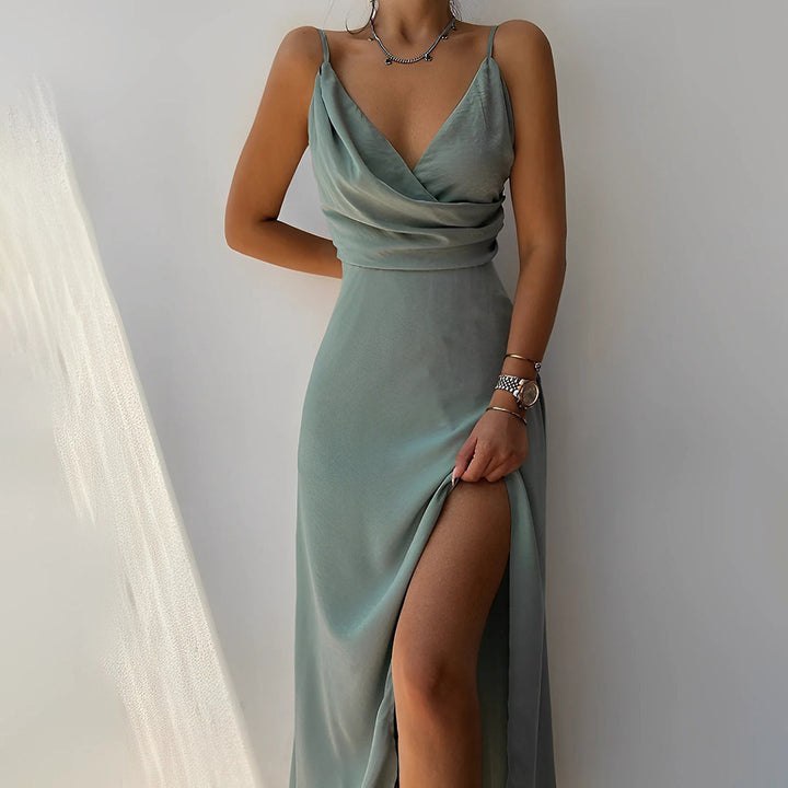 Charm | Elegant Side Slit Dress