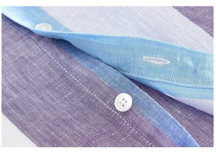 Thomas | Stylish Multi-Color Striped Button-Down Shirt