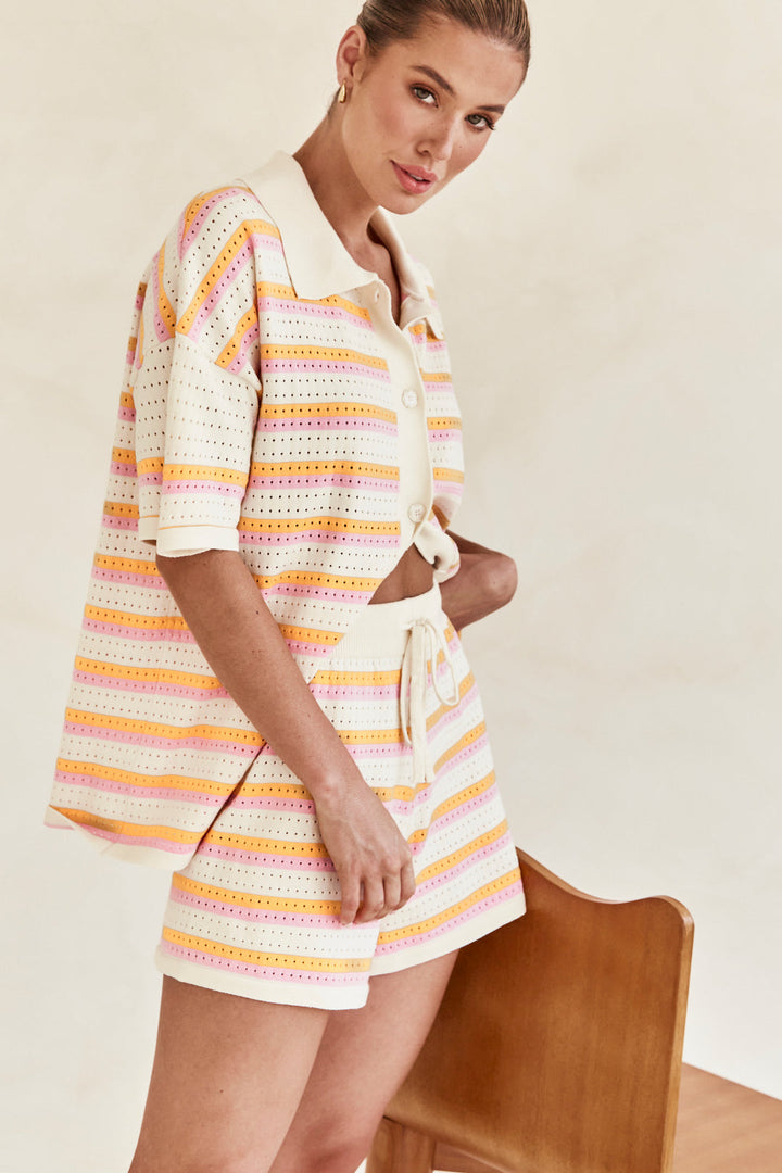 Valerie | Striped Knit Summer Set