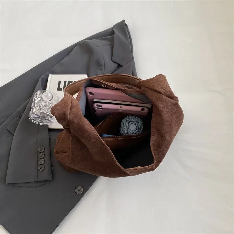 Halle | Suede Soft-Tote Bag