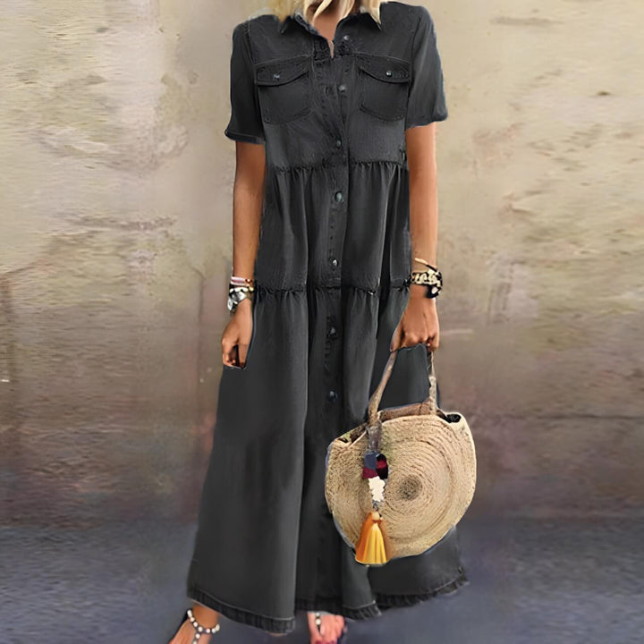 Elowen | Button-Front Maxi Dress