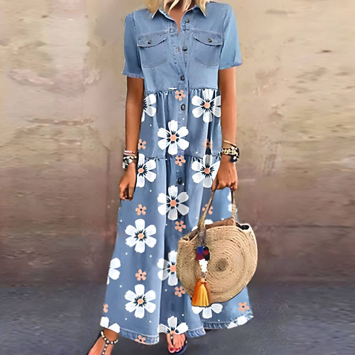 Elowen | Button-Front Maxi Dress
