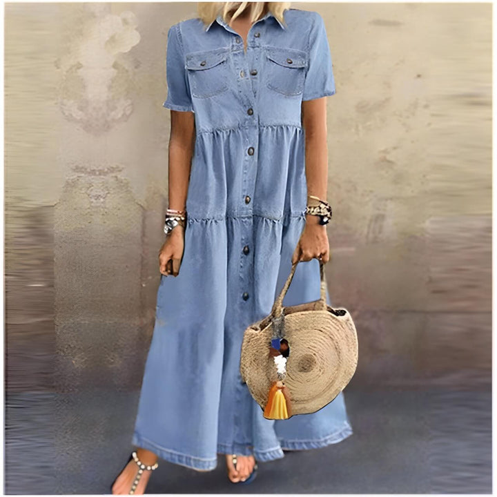 Elowen | Button-Front Maxi Dress