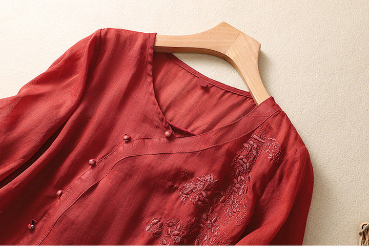 Clarissa™ | Button Tunic Blouse