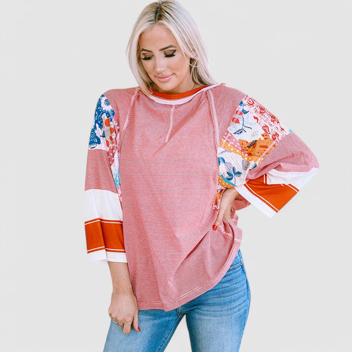 Beatrice™ | Patchwork Sleeve Tunic