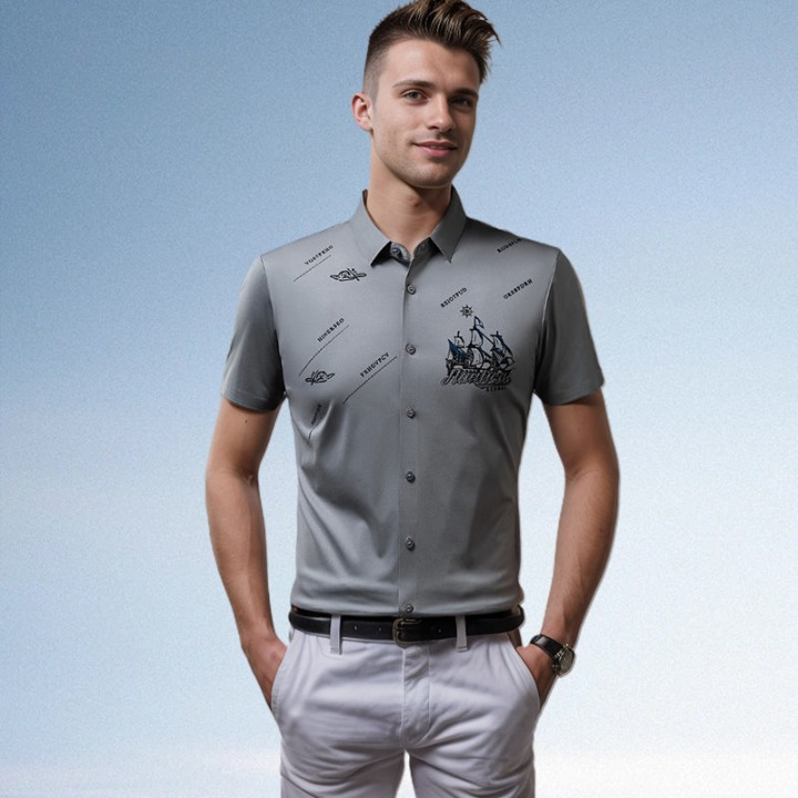 Owen | Stylish Graphic Short-Sleeve Polo Shirt