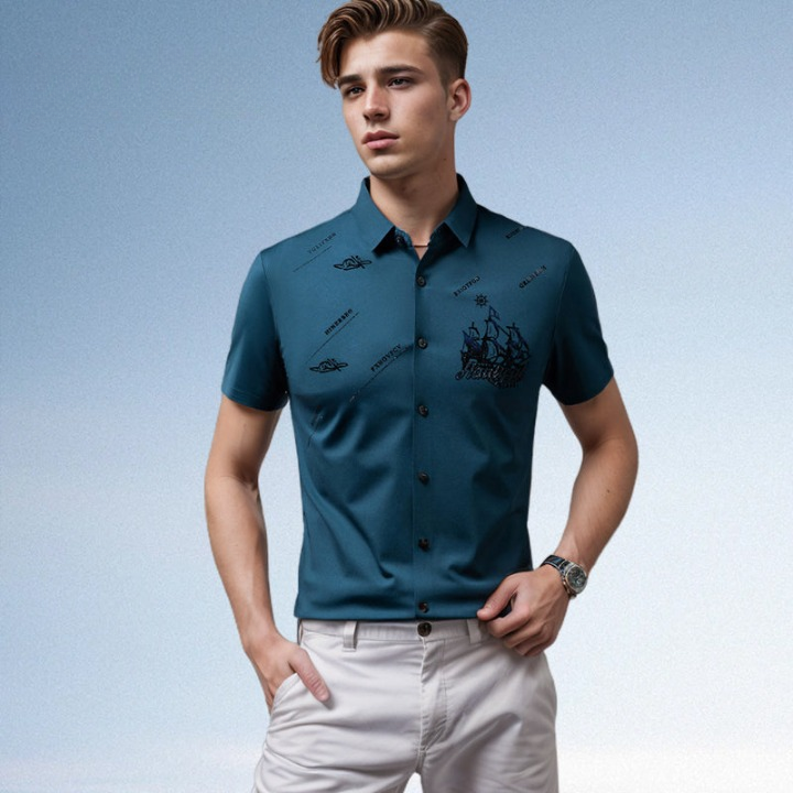 Owen | Stylish Graphic Short-Sleeve Polo Shirt