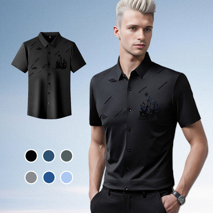 Owen | Stylish Graphic Short-Sleeve Polo Shirt