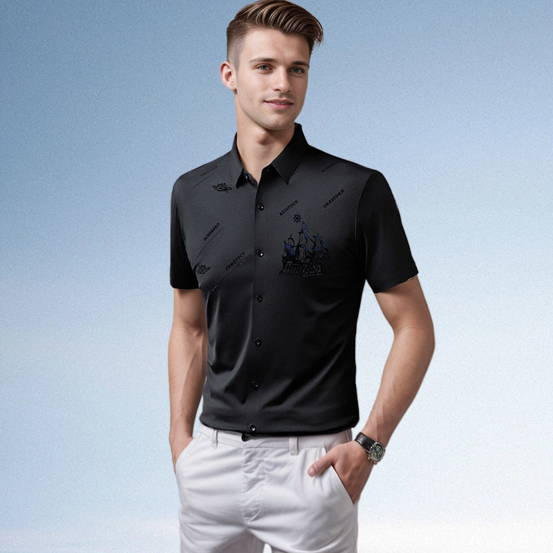Owen | Stylish Graphic Short-Sleeve Polo Shirt