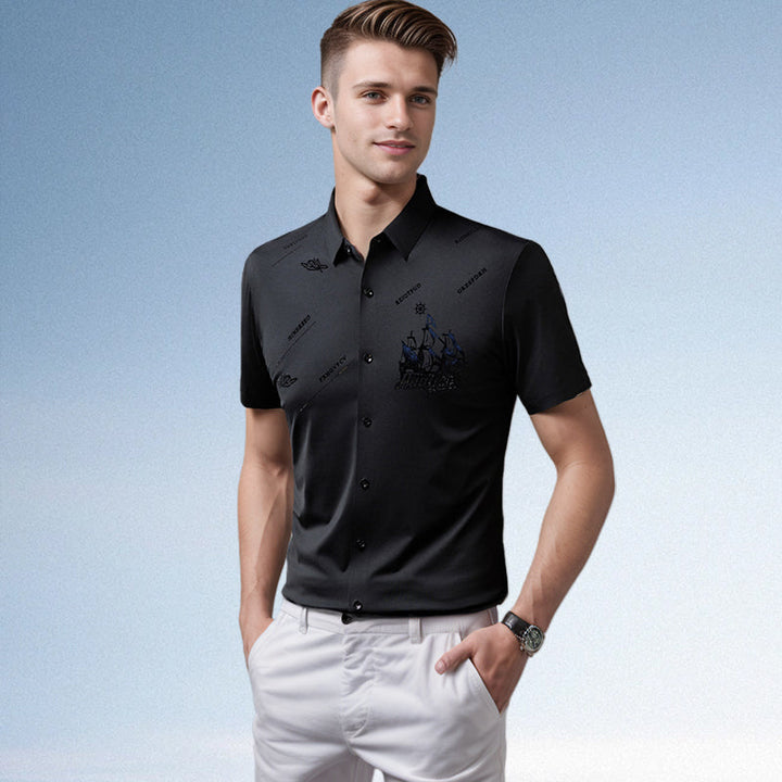 Owen | Stylish Graphic Short-Sleeve Polo Shirt