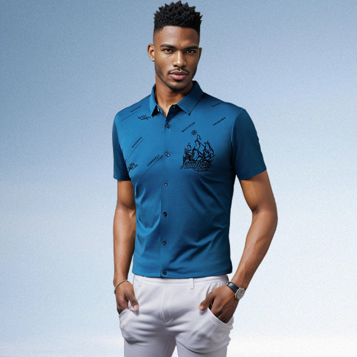 Owen | Stylish Graphic Short-Sleeve Polo Shirt