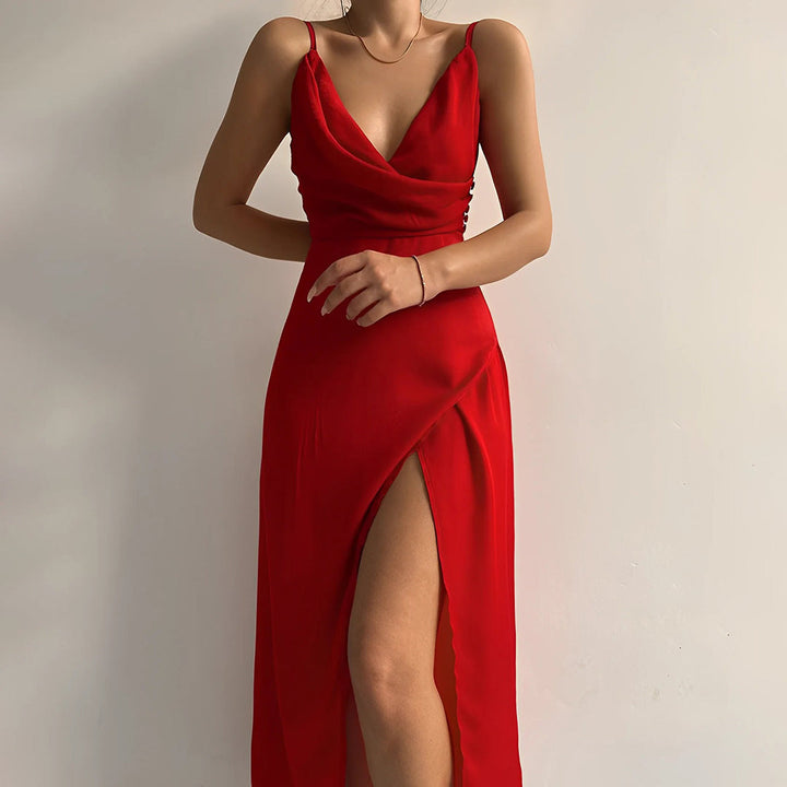Charm | Elegant Side Slit Dress