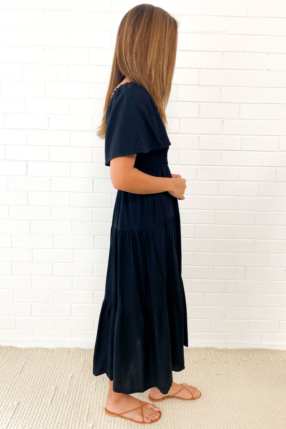 Celestine | Feminine Off-Shoulder Midi Dress