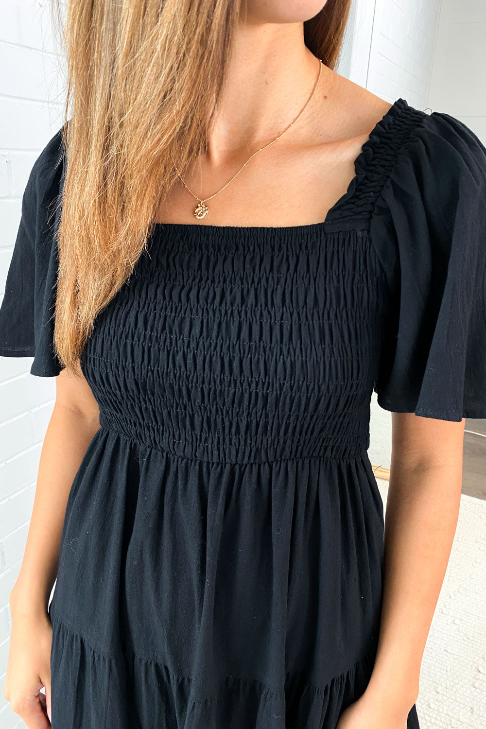 Celestine | Feminine Off-Shoulder Midi Dress