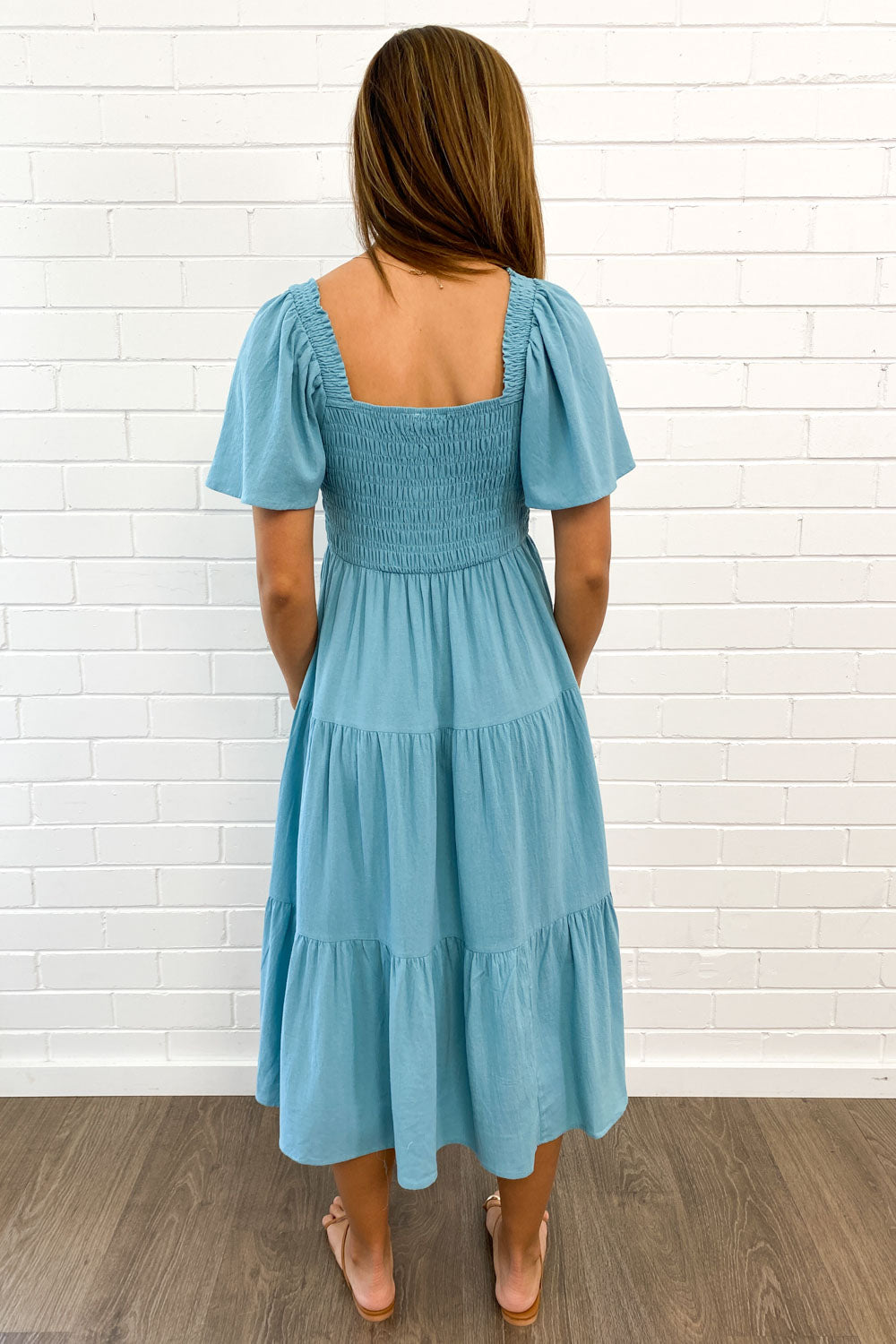 Celestine | Feminine Off-Shoulder Midi Dress