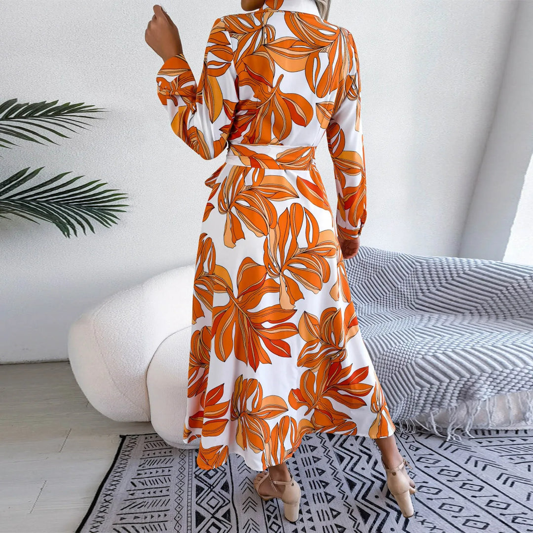 Sofia | Vibrant Tropical Print Maxi Dres