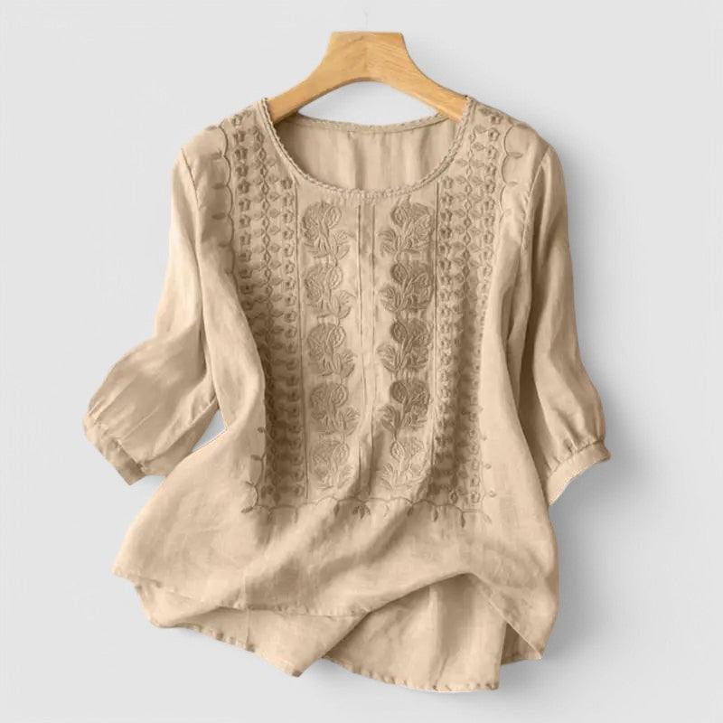 Arielle™ | Embroidered Boho Blouse