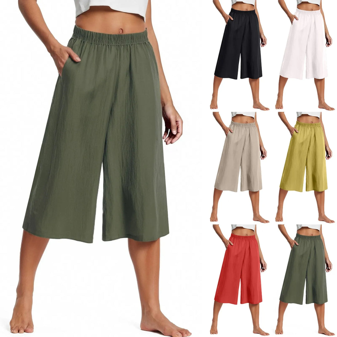 Ciara™ | Lightweight Wide-Leg Pants with Pockets