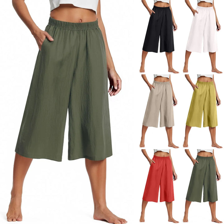 Ciara™ | Lightweight Wide-Leg Pants with Pockets