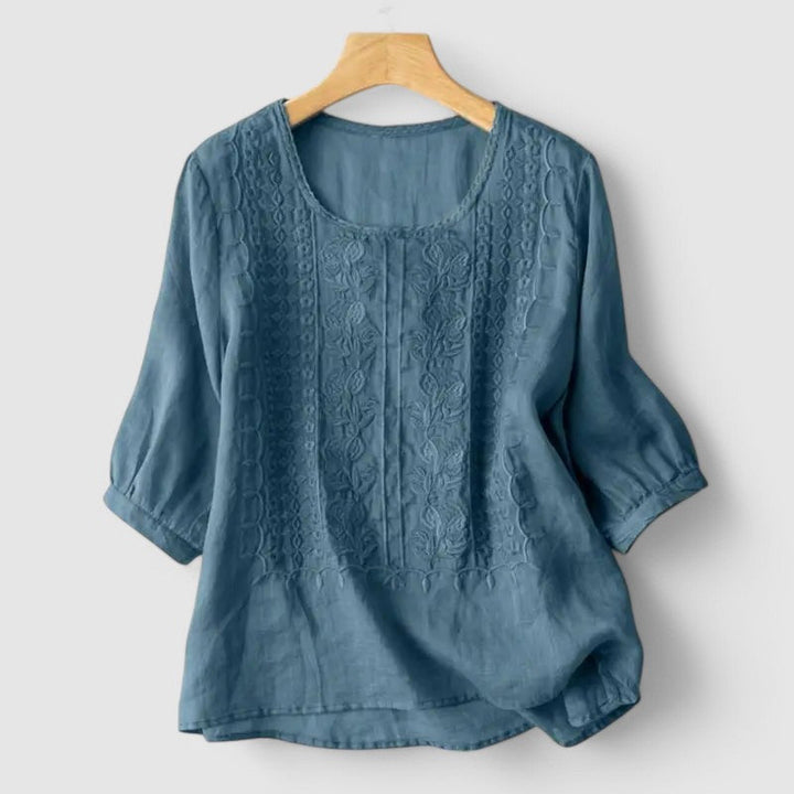 Arielle™ | Embroidered Boho Blouse