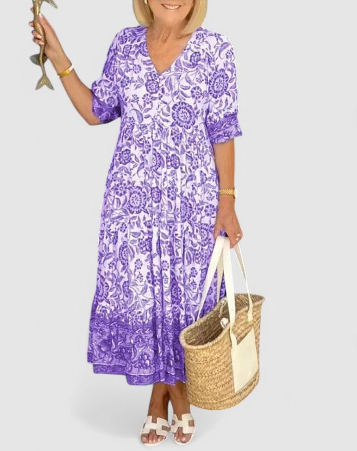 Josephine™ | Breathable Summer V Neck Dress