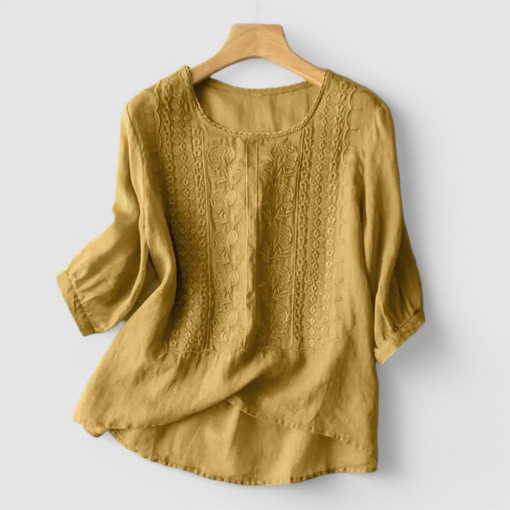 Arielle™ | Embroidered Boho Blouse