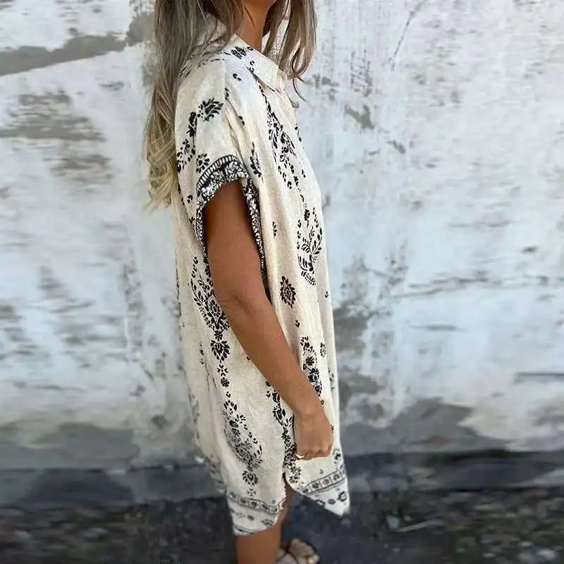 Alora | Buttoned Pocket Midi Dress