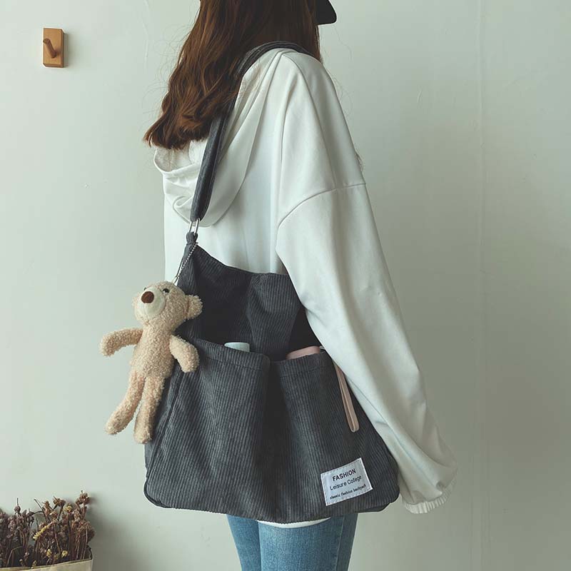 Maisha | Casual Corduroy Tote Bag
