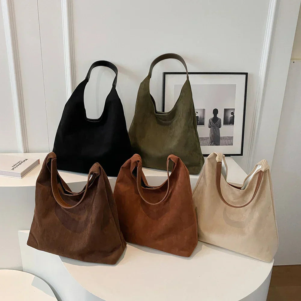 Halle | Suede Soft-Tote Bag