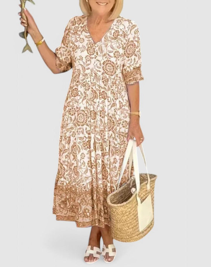Josephine™ | Breathable Summer V Neck Dress