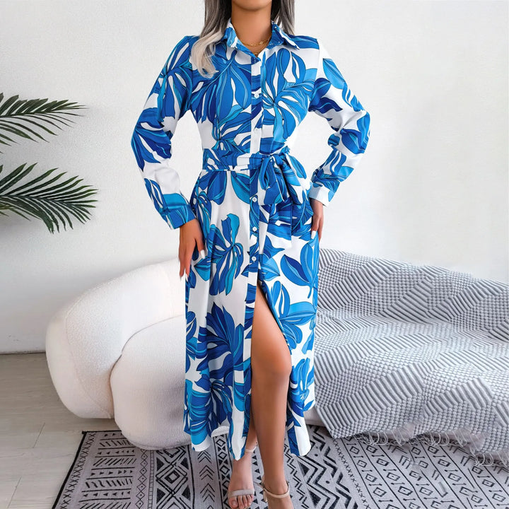 Sofia | Vibrant Tropical Print Maxi Dres